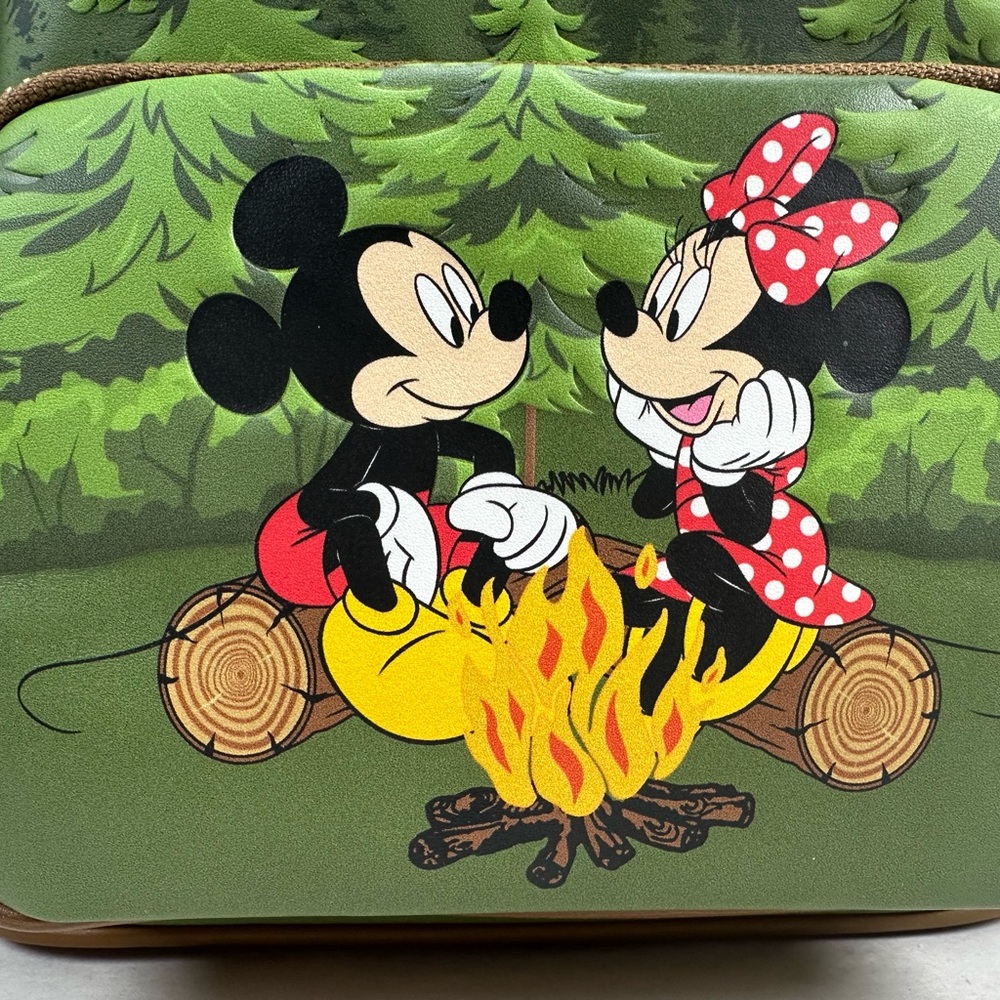 Loungefly Mickey Mouse & Friends Camping Scene Mini Backpack - Exclusive HTF - Picture 4 of 10